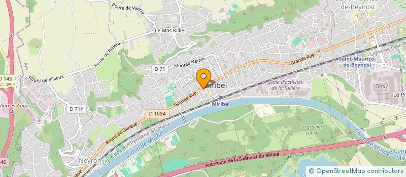 localisation de l'entreprise SELARL BOUIX ROXANE à MIRIBEL