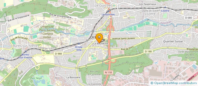 localisation de l'entreprise SELARL BOULANGER-SCEMAMA à ORSAY