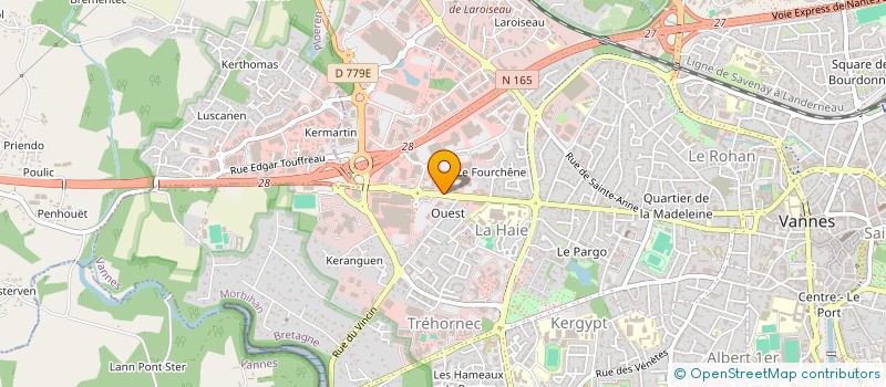 localisation de l'entreprise SELARL BREZULIER (A.A.) & LAROQUE-BREZULIER à VANNES