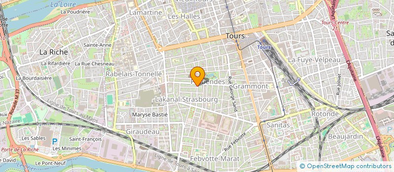 localisation de l'entreprise SELARL BRICCHI OLIVIER  TOURS