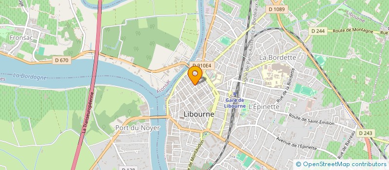 localisation de l'entreprise SELARL BRISSEAU RODRIGUEZ à LIBOURNE