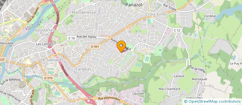 localisation de l'entreprise SELARL BRISSET VEYRIER MESURES à PANAZOL