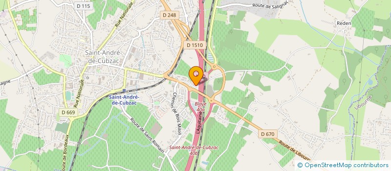 localisation de l'entreprise SELARL BROQUAIRE TAINTENIER-MARTIN AVOCAT  SAINT-ANDRE-DE-CUBZAC