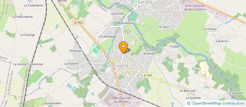 localisation de l'entreprise SELARL BROUDIN-GERBAUD à CUGAND