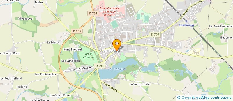 localisation de l'entreprise SELARL BRUNE  COMBOURG