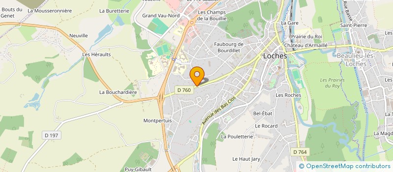 localisation de l'entreprise SELARL BRUNO ETCHEBARNE à LOCHES