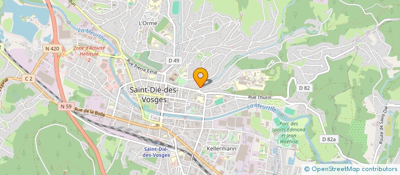 localisation de l'entreprise SELARL CAB MED JACQUES VALENTIN  SAINT-DIE-DES-VOSGES