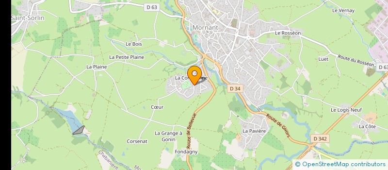 localisation de l'entreprise SELARL CABINET CIUFFA  MORNANT