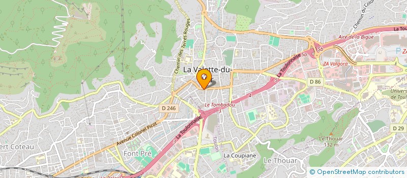 localisation de l'entreprise SELARL CABINET D'AVOCATS MARTELLO  LA VALETTE-DU-VAR