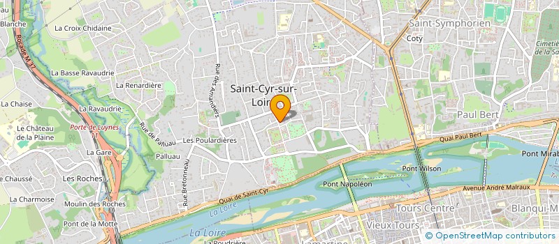 localisation de l'entreprise SELARL CABINET DE DERMATOLOGIE DU DOCTEUR HELENE CORNILLIER  SAINT-CYR-SUR-LOIRE