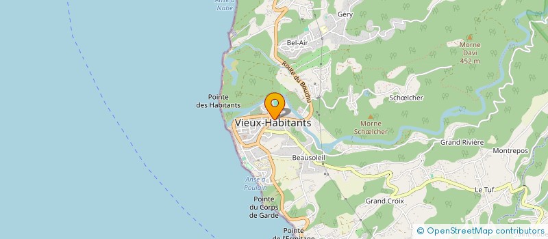 localisation de l'entreprise SELARL CABINET DE MEDECIN GENERALISTE DU DOCTEUR JEAN-PIERRE BOUSQUET à VIEUX-HABITANTS