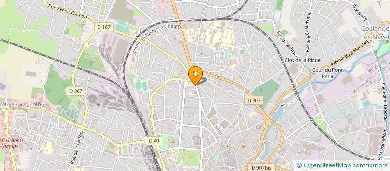 localisation de l'entreprise SELARL CABINET DENTAIRE 88 COLBERT à NEVERS
