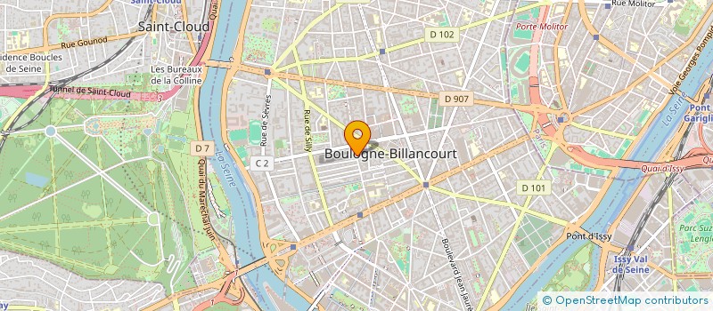 localisation de l'entreprise SELARL CABINET DENTAIRE BILLANCOURT à BOULOGNE-BILLANCOURT
