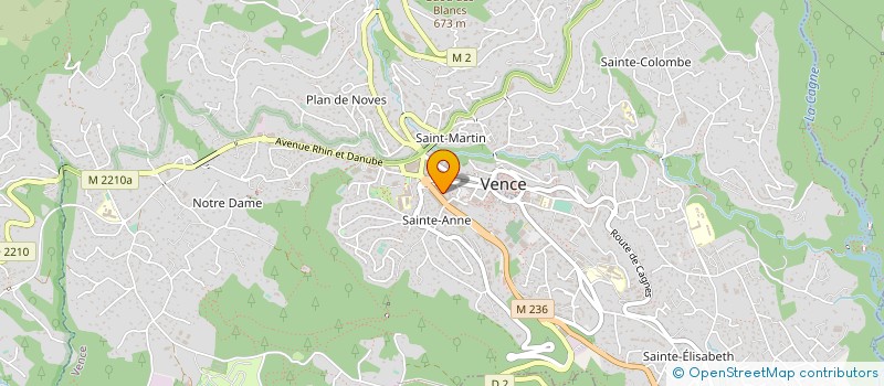 localisation de l'entreprise SELARL CABINET DENTAIRE BORG-REAL à VENCE