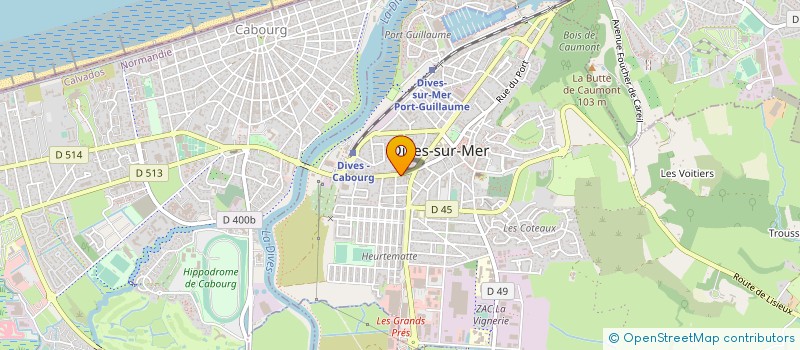 localisation de l'entreprise SELARL CABINET DENTAIRE DE LA COTE FLEURIE  DIVES-SUR-MER