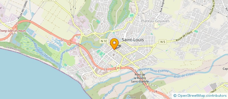 localisation de l'entreprise SELARL CABINET DENTAIRE DILMAHOMED à SAINT-LOUIS