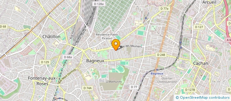 localisation de l'entreprise SELARL CABINET DENTAIRE DR LAFOND MARINE à BAGNEUX