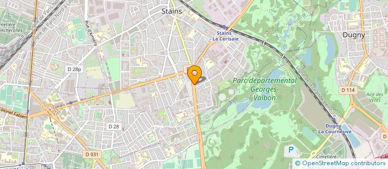 localisation de l'entreprise SELARL CABINET DENTAIRE DU DOCTEUR FADDOUL à STAINS