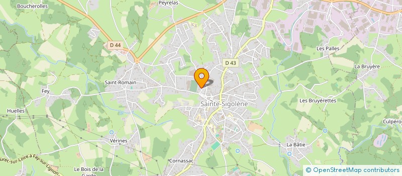 localisation de l'entreprise SELARL CABINET DENTAIRE LOIRE VELAY  SAINTE-SIGOLENE