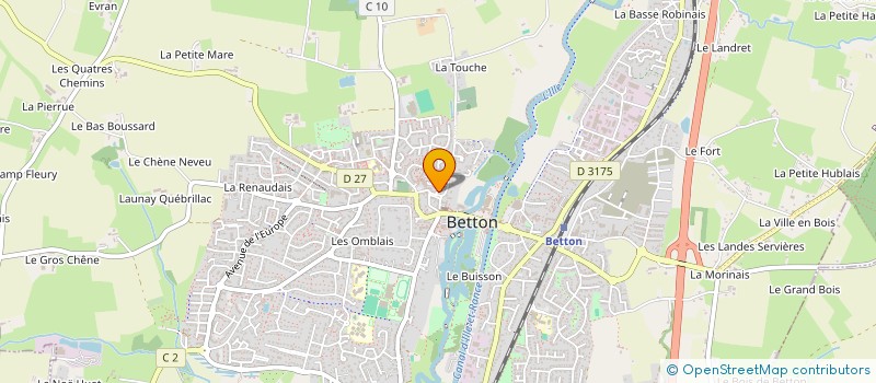 localisation de l'entreprise SELARL CABINET DENTAIRE ROMAIN LE TENAFF  BETTON