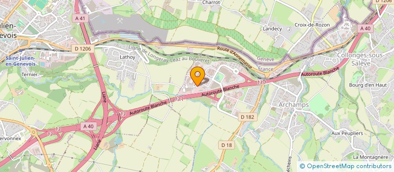 localisation de l'entreprise SELARL CABINET DENTAIRE SMILELINES  ARCHAMPS