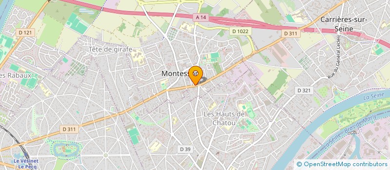 localisation de l'entreprise SELARL CABINET DERMATOLOGIE DU DR SIMON JACOBELLI  MONTESSON