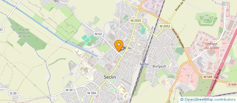 localisation de l'entreprise SELARL CABINET DU DOCTEUR EMILIE CARPENTIER  SECLIN