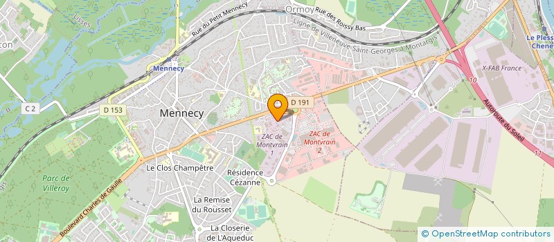 localisation de l'entreprise SELARL CABINET DU DOCTEUR ILHAM AZZIOUI à MENNECY