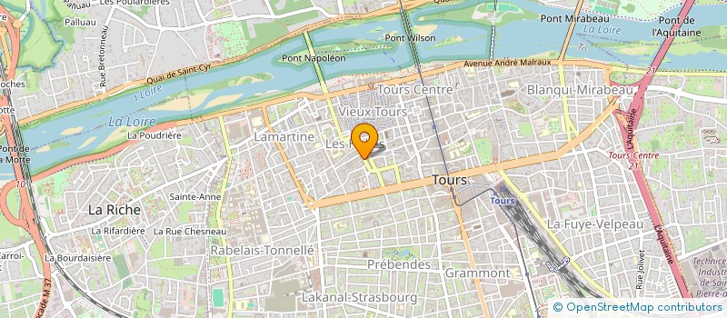 localisation de l'entreprise SELARL CABINET DU DOCTEUR MARION DELAPLACE  TOURS