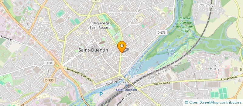 localisation de l'entreprise SELARL CABINET INFIRMIER CAUDRELIER à SAINT-QUENTIN
