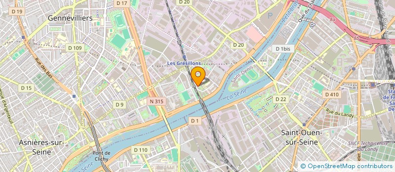 localisation de l'entreprise SELARL CABINET INFIRMIER SLM  ASNIERES-SUR-SEINE