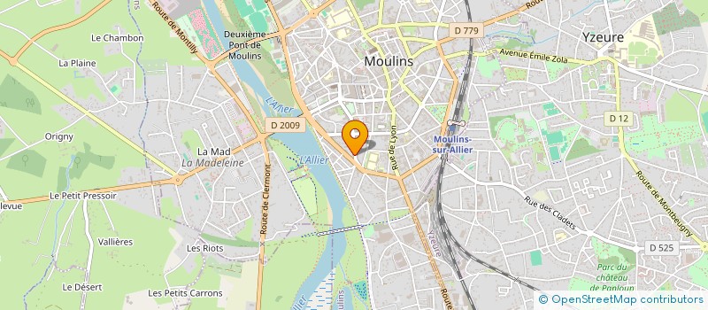 localisation de l'entreprise SELARL CABINET MEDICAL GERALDINE AUSSERT  MOULINS