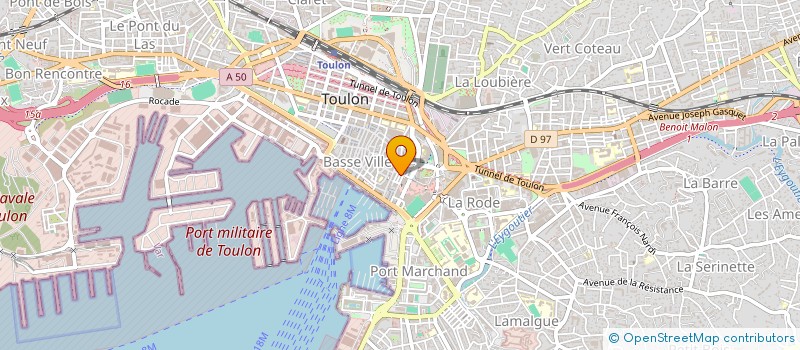 localisation de l'entreprise SELARL CABINET SKOT SANTE KINE OSTEO THERAPIE  TOULON