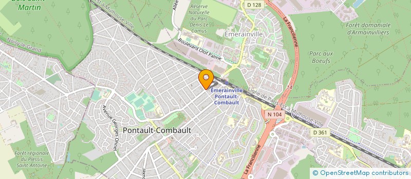 localisation de l'entreprise SELARL CARDIO LA FRANCILIENNE à PONTAULT-COMBAULT