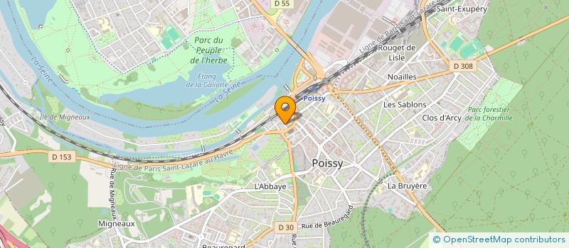 localisation de l'entreprise SELARL CARDIOLOGIE CHOPRA à POISSY