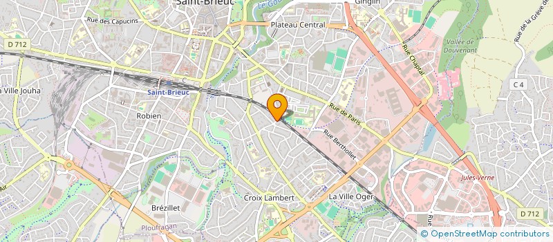 localisation de l'entreprise SELARL CAROLE BERTIN à SAINT-BRIEUC