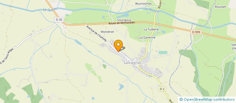 localisation de l'entreprise SELARL CAROLE GUY ET ANDRE HODOS, NOTAIRES ASSOCIES D'UNE SOCIETE D'EXERCICE LIBERAL TITULAIRE D'UN OFFICE NOTARIAL  SALVAGNAC