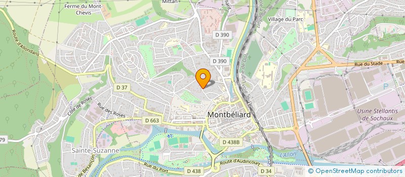 localisation de l'entreprise SELARL CATHERINE SAUTRE à MONTBELIARD