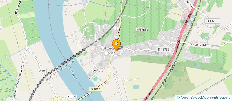 localisation de l'entreprise SELARL CDBN CLP  CUBZAC-LES-PONTS