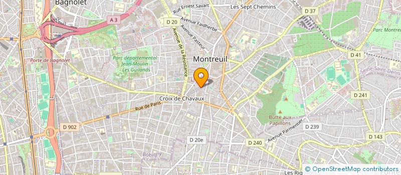 localisation de l'entreprise SELARL CECILE VINCHES à MONTREUIL