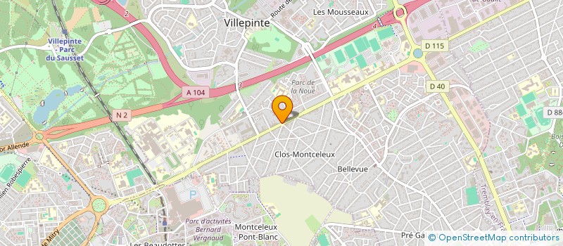 localisation de l'entreprise SELARL CEMIA GABAI à VILLEPINTE