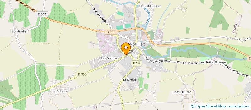 localisation de l'entreprise SELARL CENEDESE GUILLOT-MOREAU à ROUILLAC