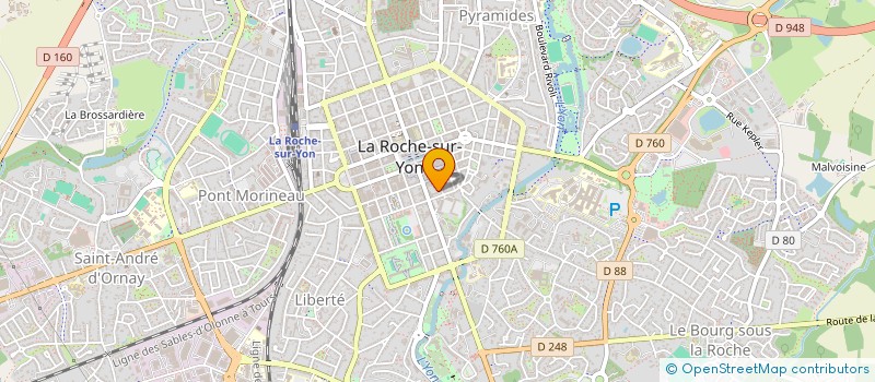 localisation de l'entreprise SELARL CHAILLEUX à LA ROCHE-SUR-YON