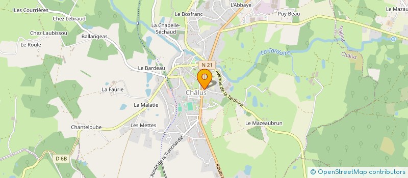 localisation de l'entreprise SELARL CHALOPIN-MOREAU à CHALUS