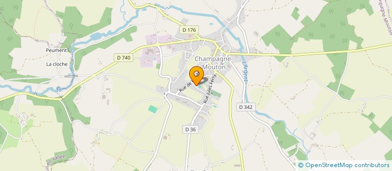 localisation de l'entreprise SELARL CHAMPAVET à CHAMPAGNE-MOUTON