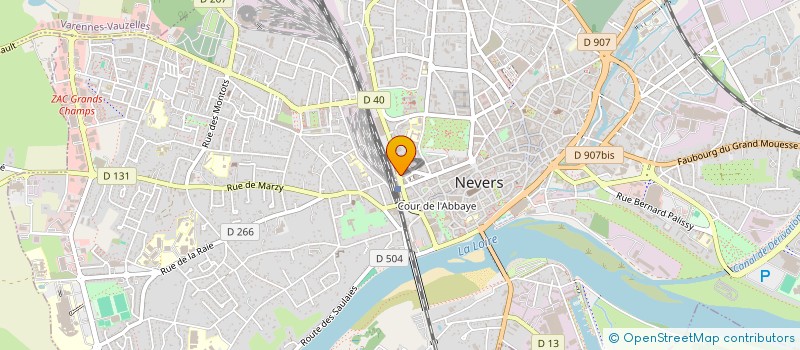 localisation de l'entreprise SELARL CHARLY FRASSE-PERANGE à NEVERS