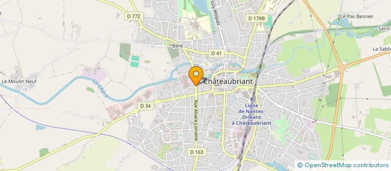 localisation de l'entreprise SELARL CHATEAUVISION  CHATEAUBRIANT