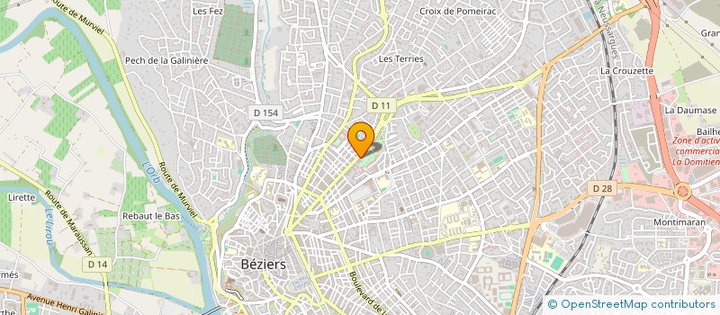 localisation de l'entreprise SELARL CHAVANNE-SAEZ-GUITTARD à BEZIERS
