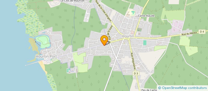 localisation de l'entreprise SELARL CHAZE  HOURTIN