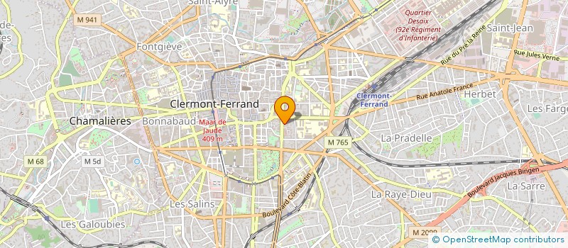 localisation de l'entreprise SELARL CHEVALIER DISCHAMP & ASSOCIES  CLERMONT-FERRAND